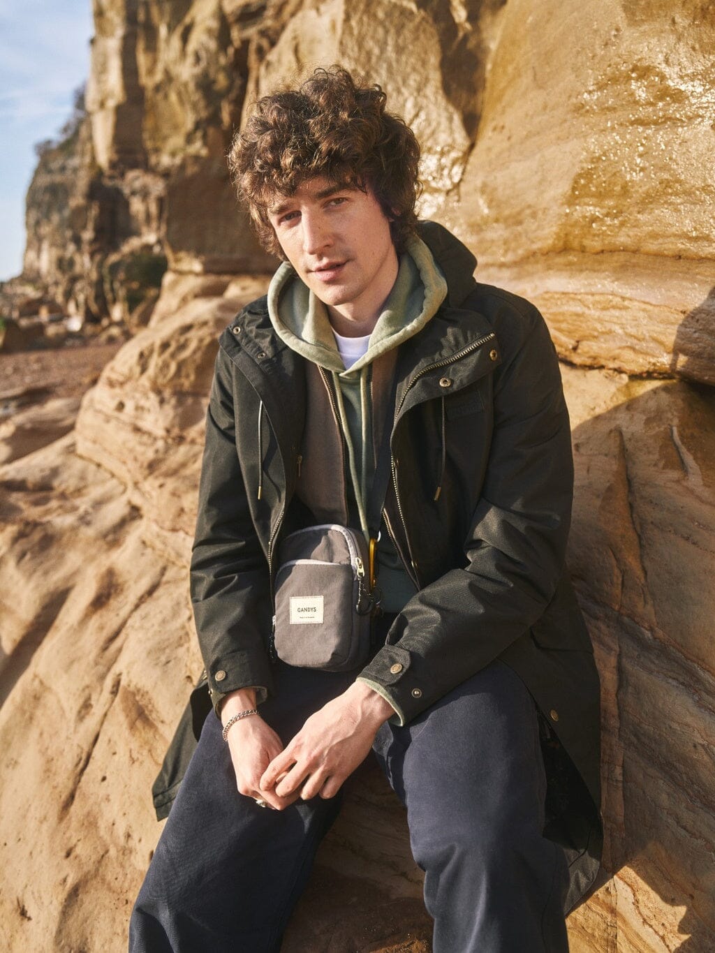 Black Water-Resistant Coat
