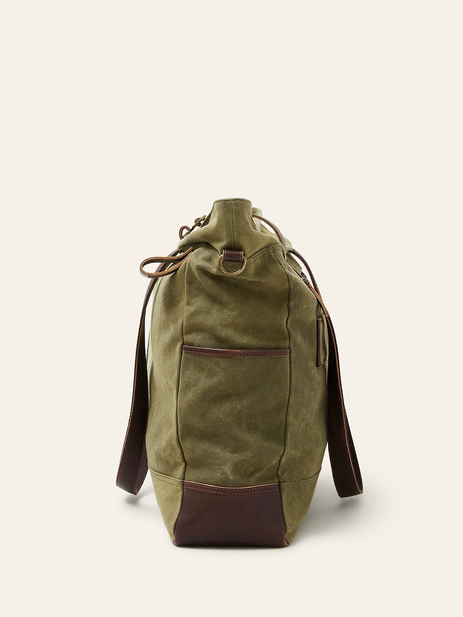 Waxed Cotton & Leather Tote