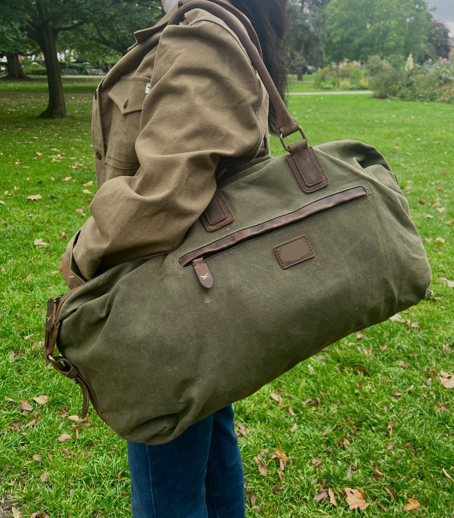 25L Waxed Cotton Holdall Bag
