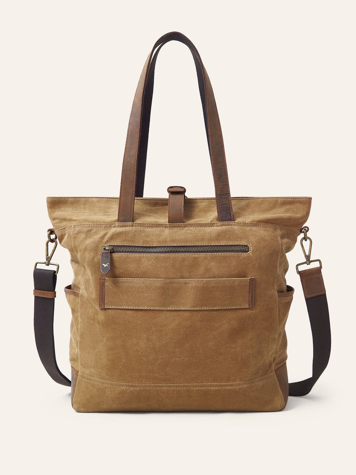 Sand Waxed Cotton Tote Bag