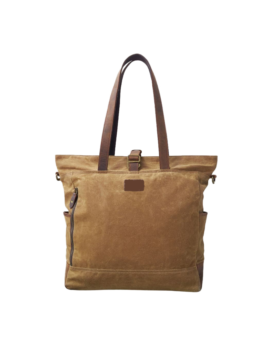 Sand Waxed Cotton Tote Bag