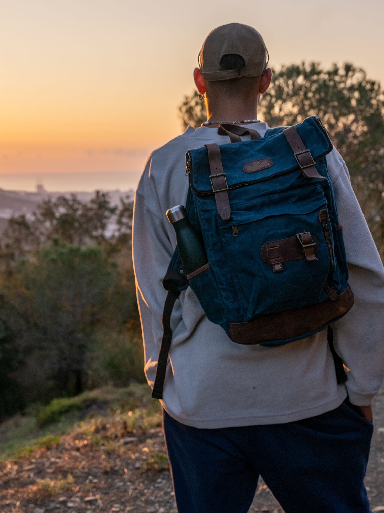 Waxed Cotton Backpack